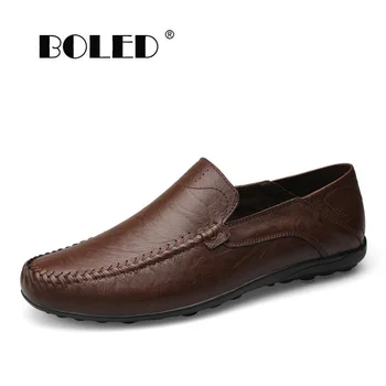 

Hollow Out Breathable Cowhide Men Flats Shoes Full Leather Plus Size Fashion Shoes Men Loafers Moccasins Casual Shoes Men