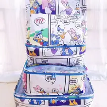 6 шт./набор Дональд Дак Мода Аниме портативная дорожная сумка многоразовая сумка-тоут складная сумка для багажа сумка для хранения новая
