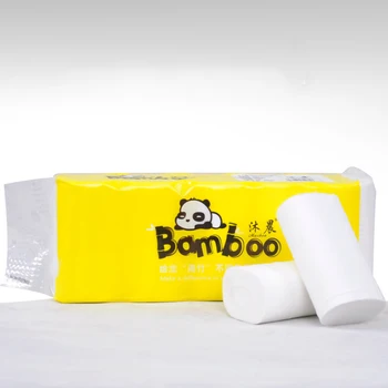 

Household 10 Rolls of Toilet Paper Toilet Tissue 4-ply Native Wood Pulp Roll Paper For Home Bathroom Kitchen Accessorie