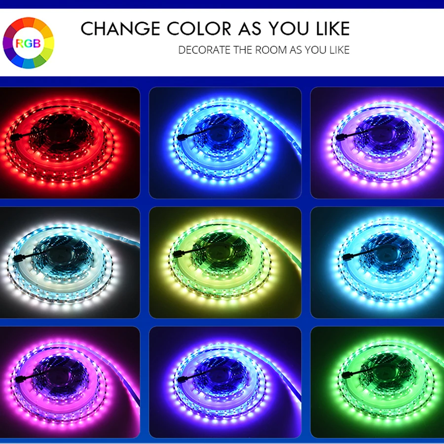 DC12V RGB Светодиодная лента светильник RGB 3535 SMD HD ТВ Настольный ПК экран подсветка Смещенный светильник ing гибкий светодиодный светильник украшение дома лампа