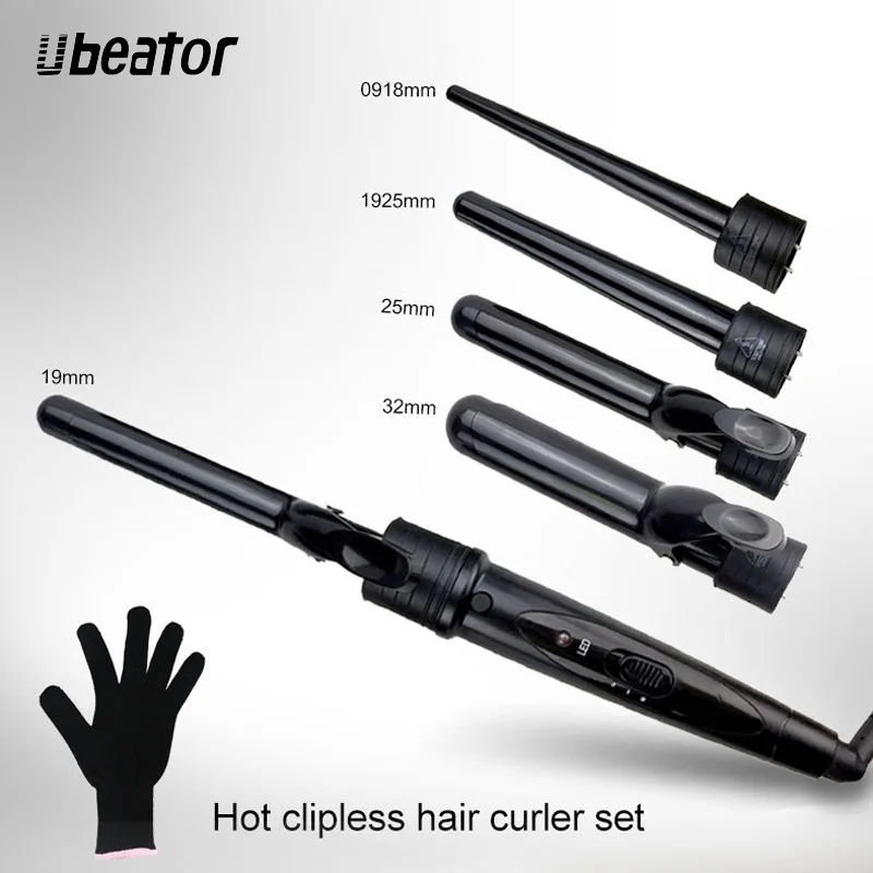 curling iron with interchangeable barrels