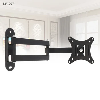 

Universal 10KG Adjustable TV Wall Mount Bracket Flat Panel TV Frame Support 15° Tilt for 14-27 Inch LCD LED Monitor Flat Pan