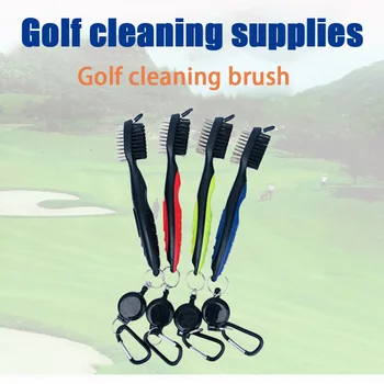 

Newly Golfs Club Cleaning Brush Double Sided Portable Putter Cleaner Accessories Tool BN99