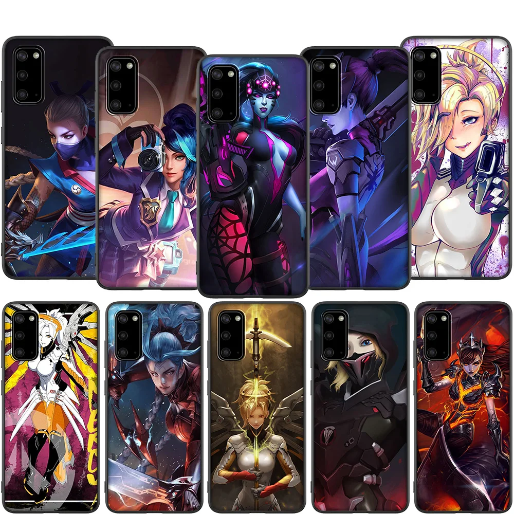 Lavaza Overwatch OW Mercy Soft Case for Samsung A01 A11 A21 A41 A2 Core A20e A70s J4 J7 Duo J6 J8 Plus Prime 2018 | Мобильные