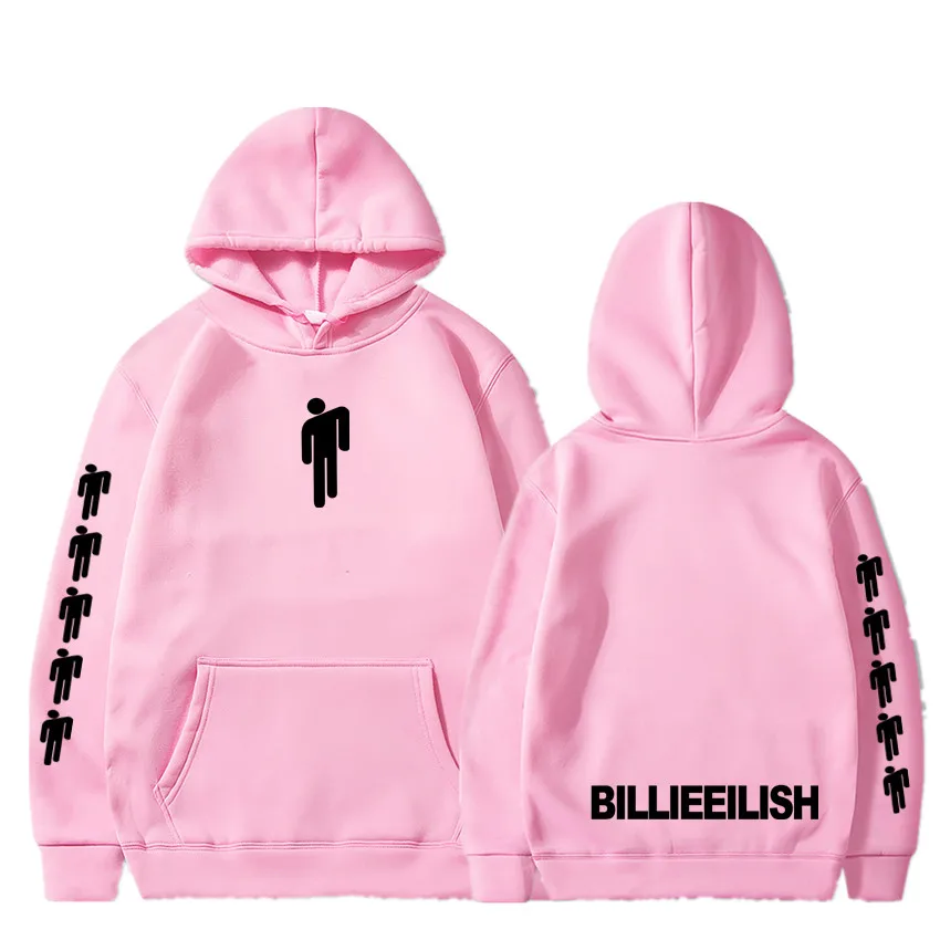 Новая горячая Billie Eilish Толстовка Мужская Черная хлопковая толстовка пара Billie Eilish Толстовка простая сохраняющая тепло Женская/Мужская толстовка одежда