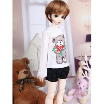 

1/4 BJD Dolls Accessories Set Bory Male Doll With Makeup And Full Costume For Child- Light Skin Color (Clothes Similar As Shown)