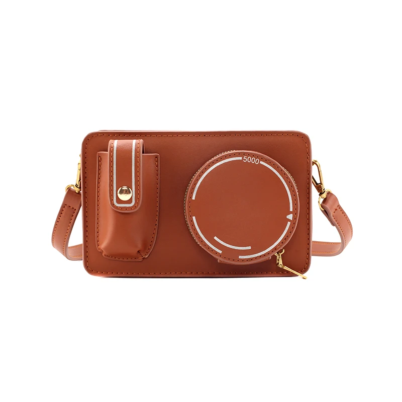 

Korean Style Women Fashion Handbag 2019 New Designer Camera Shape Shoulder Small Square Bag High Quality Leather Crossbody Bags