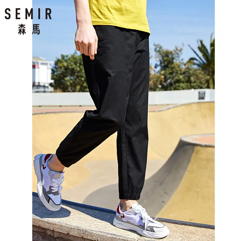 SEMIR повседневные брюки новые летние корейские комбинезоны мужские брендовые штаны супер брюки
