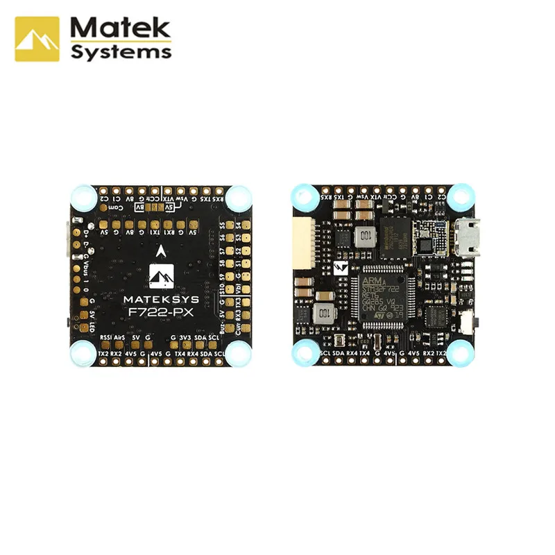 Контроллер полета MATEKSYS F722-PX Вт PDB F722 HD MPU6000 BMP280 Pixel OSD 32M Flash Blackbox для