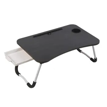 

Foldable Laptop Desk for Bed Sofa with Adjustable Tilting Top Breakfast Serving Tray with Folding Legs Multi Function Table
