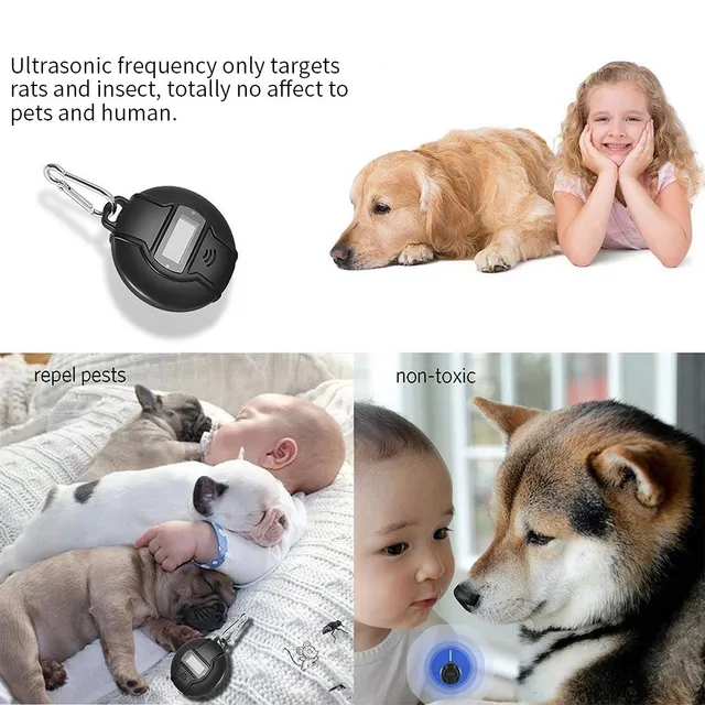Hordozható Ultrahangos Kártevőirtó Napelemes És Usb Kültéri Szúnyogriasztó Csótány, Pók, Hangya, Egér, Ágyneműhibák Számára - Image 3