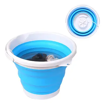 

3-in-1 Mini Ultrasonic Washing Machine Foldable Bucket Type USB Laundry Clothes Washer Cleaner For Home Travel Fast Shipping