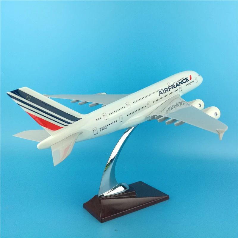 1:200 масштаб 36 см самолет Air Франция Airbus A380 авиакомпания Модель литья под давлением пластиковая Смола самолет для сбора украшения