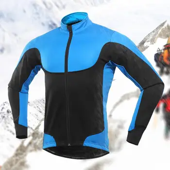 

Men Winter Outdoor Sports Thermal Long Sleeve Bike Bicycle Cycling Jacket Coat