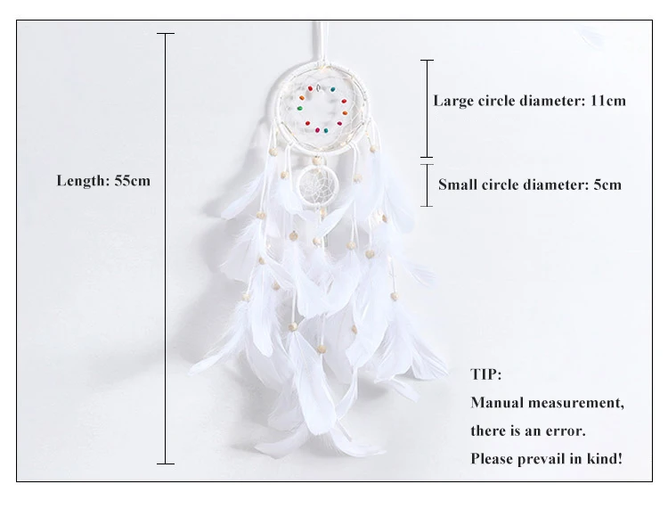 Светодиодный Ловец снов украшение для дома Wind Chime Ловец снов спальня гостиная балконные украшения для подруги подарки на день рождения