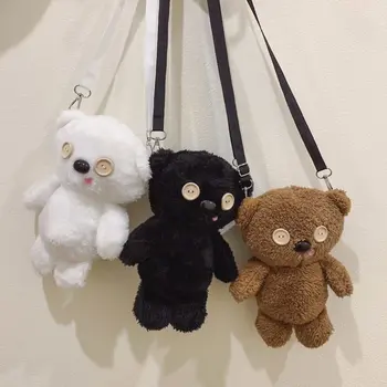 

Crossobody Bags for Women 2020 New Fashion Female Shoulder Bags Cute Cartoon Bear Animals Soft Plush Handbags Messenger Bags