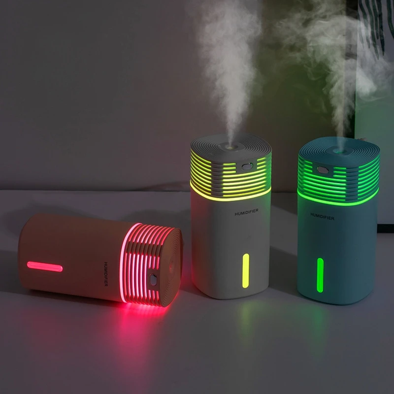 

Ultrasonic Air Humidifier 255ML USB Diffuser Nano Mist Sprayer Santitizer Romantic Color Night Lamp Mist Maker Portable Home Car