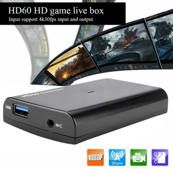 

UVC USB 3.0 HDMI Video Card Hot Sale Audio Video Collection Converter 1080p 60fps with Mic Input for Live Streaming