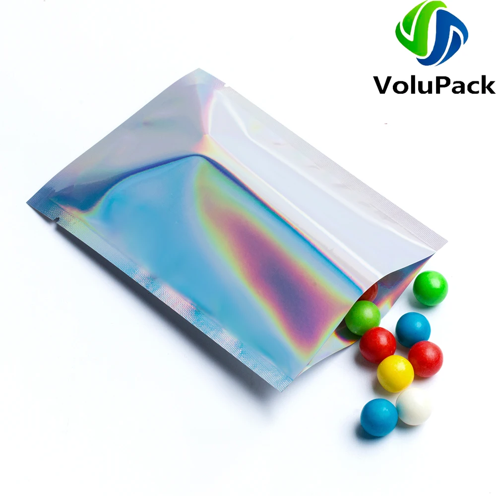 100pcs Heat Seal Zip Lock Package Bags Aluminum Foil Mylar Tear