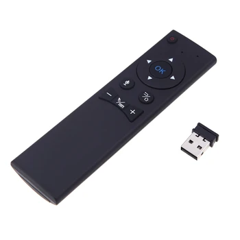 

2.4G Remote Control Wireless Voice For Smart TV Android TV Box HTPC Black