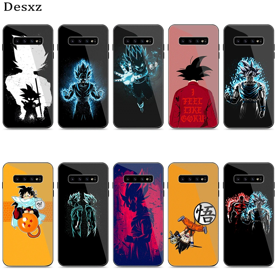 Чехол для телефона Стекло samsung A10 A20 A30 A40 A50 A60 A70 S7 край S8 S9 S10 плюс Dragon Ball Z DBZ Goku |