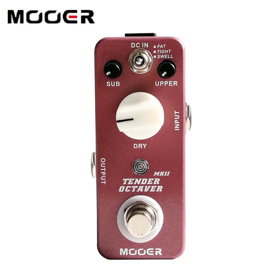 

MOOER TENDER OCTAVE MKII Octave Guitar Effect Pedal 3 Modes True Bypass Full Metal Shell Mini Guitar Parts Accessories