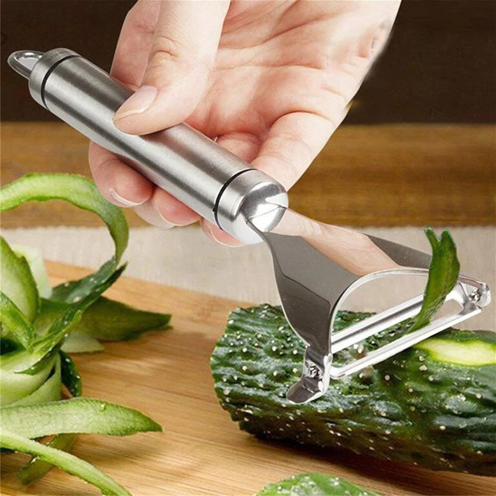 Slicer Fruit Grater Kitchen Utensils Potato Cutter Y-shape Carrot Vegetable Stainless Steel Manual Peeler Lemon Planer Portable