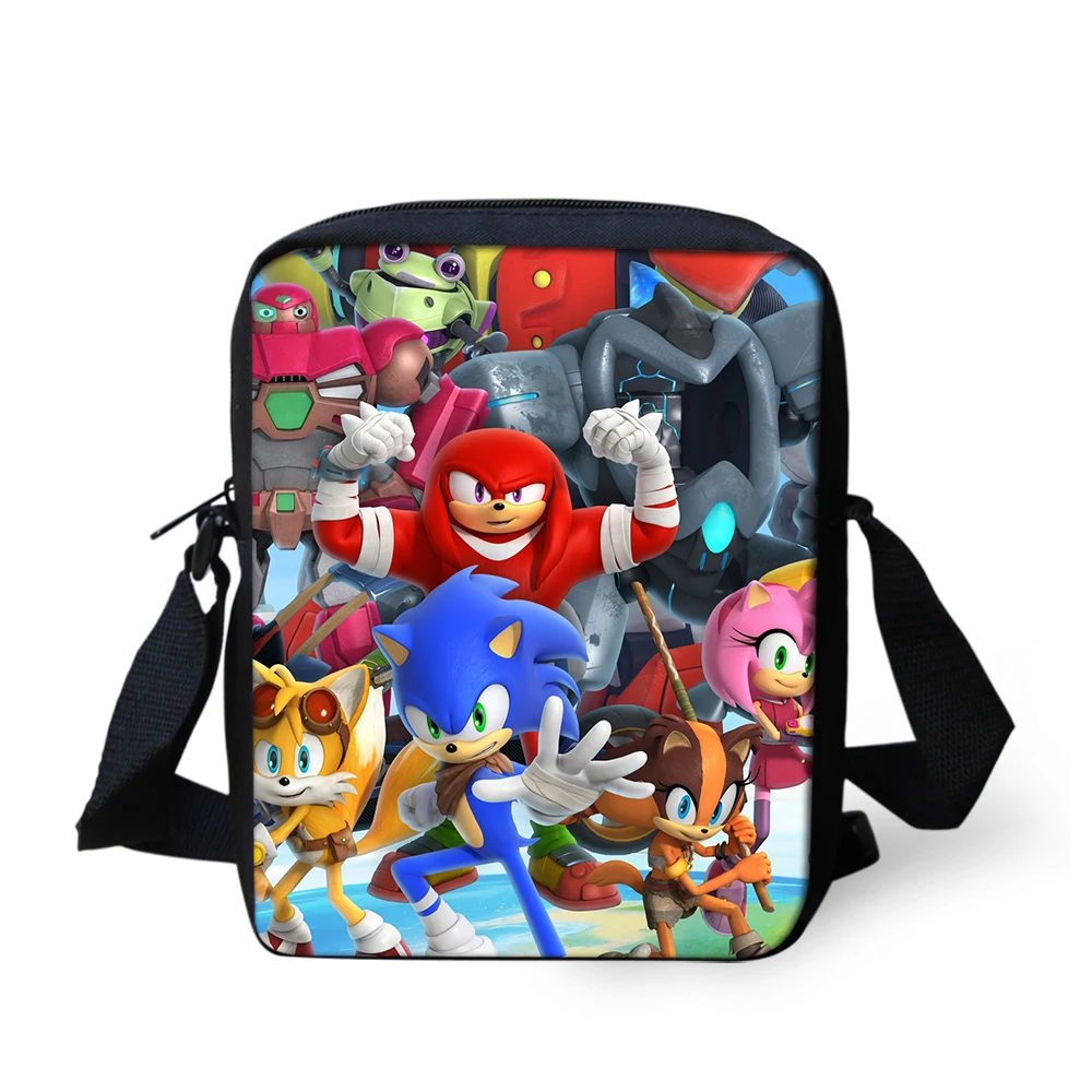 Sonic The Hedgehog, маленькие сумки-мессенджеры для женщин, мини-сумка на плечо для детей, мальчиков и девочек, мультяшная маленькая Повседневная Сумка кросс-боди, сумки на лямках - Цвет: CDGX2061E
