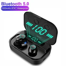 TWS 5,0 Bluetooth IPX7 водонепроницаемые игровые музыкальные спортивные наушники с сенсорным управлением 8D Srround стерео гарнитура для телефона Xiaomi huawei