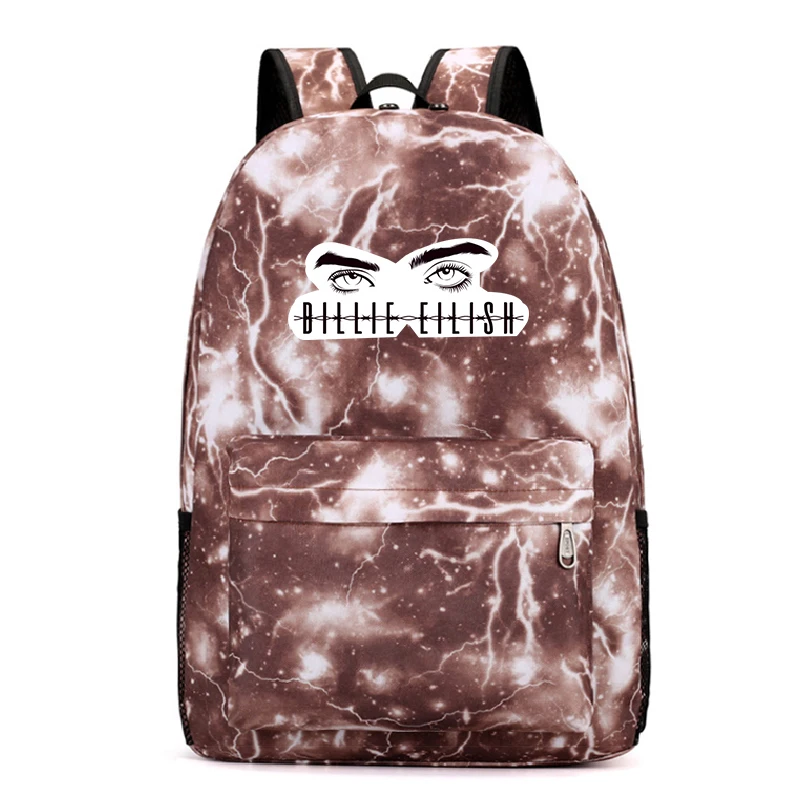 6 Mochila Billie Eilish рюкзаки женские глаза школьные сумки ноутбук дорожные сумки подростковый ноутбук рюкзак модная нейлоновая сумка - Цвет: 6
