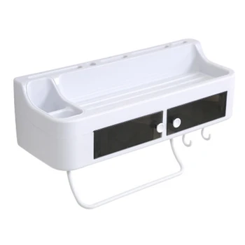 

Household Trace-Free Punch-Free Kitchen Finishing Storage Rack Wall-Mounted Cutter Drain Belt Hook Rack