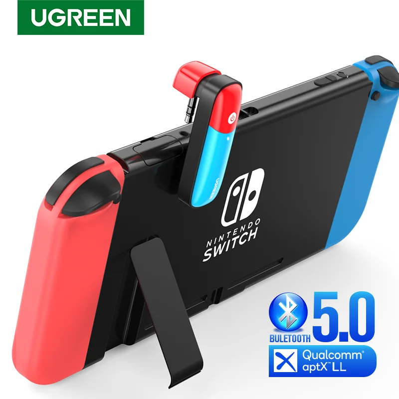 UGREEN переключатель Bluetooth 5 0 аудио 3 мм Передатчик Адаптер для Nintendo APTX LL