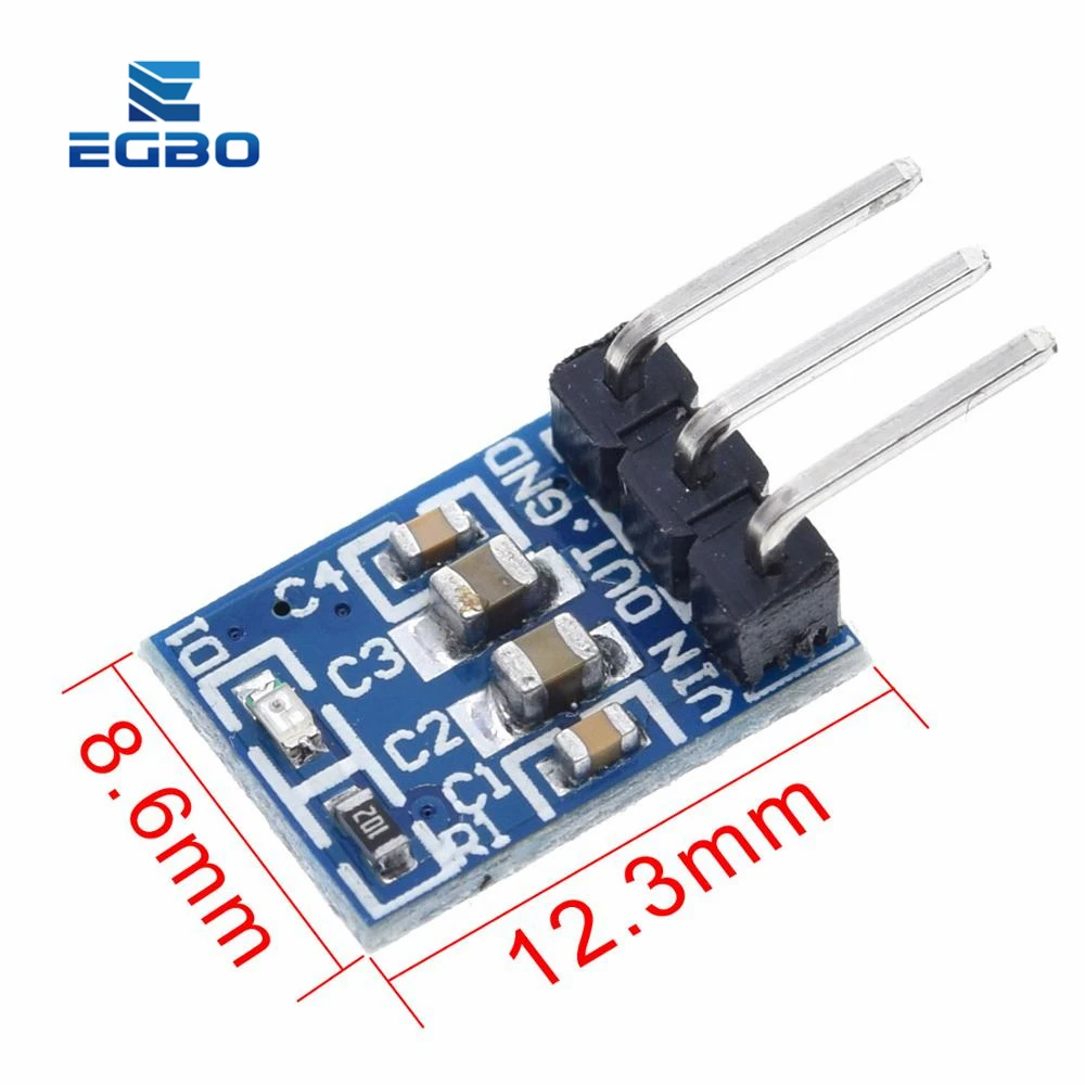 5 шт. EGBO высокое качество 5V до 3 V для DC-DC понижающий Питание модуль AMS1117 LDO 800MA |