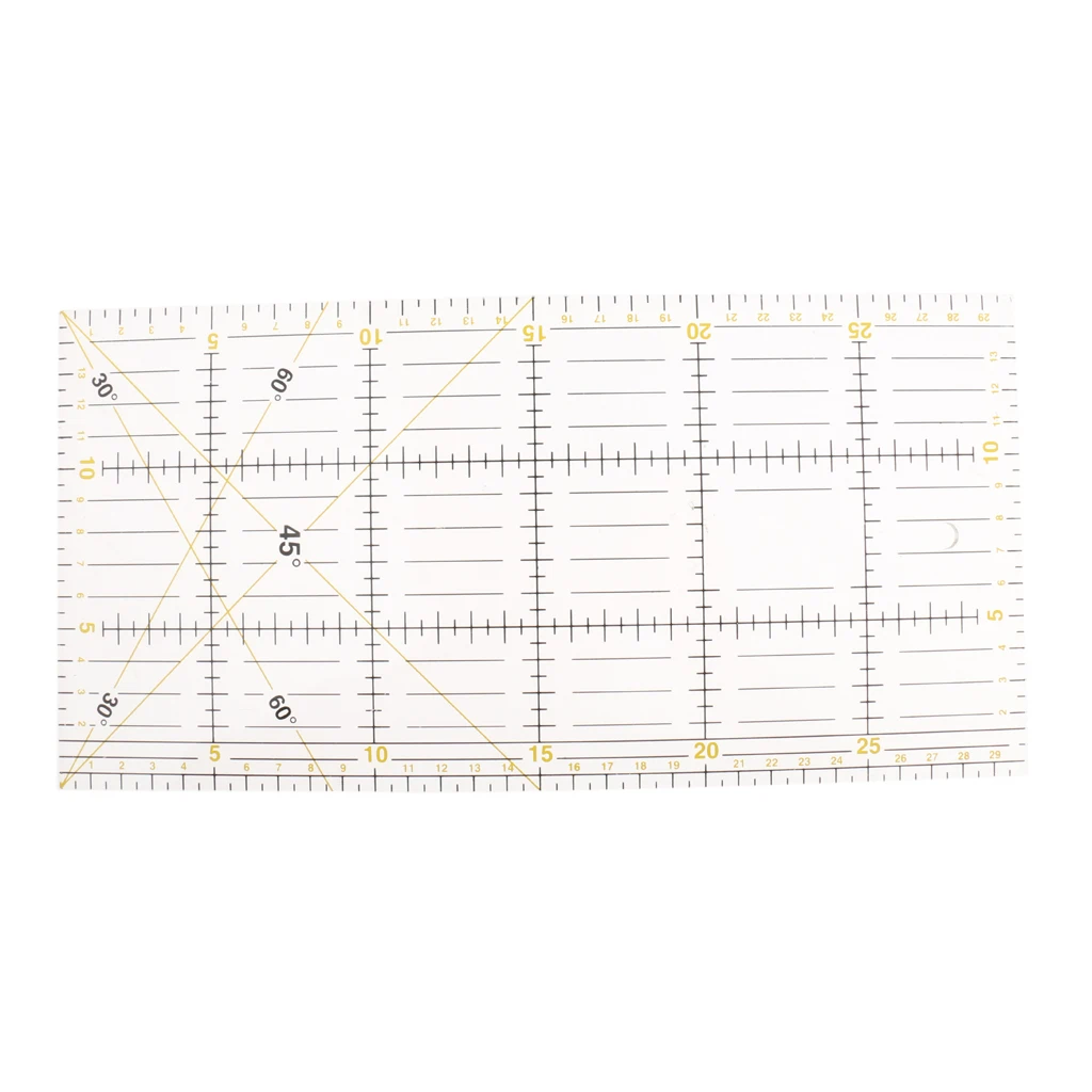 30*15cm Multifunction Clear Acrylic Ruler Quilt patchwork Acrylic