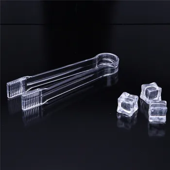 

16cm Long Acrylic Transparent Ice Tong Small Bread Clip Salad Clamp Bar Accessories Kitchen Tools