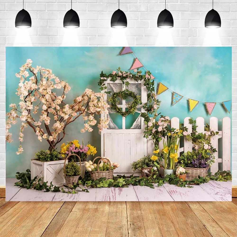 

Баннер для пасхи фон для фотосъемки в честь будущей матери цветы яйвечерние вечеринка Декор портрет фотографический фон Фотофон Фотостудия