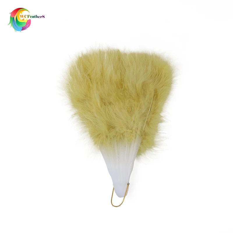 Feather Fan Decoration Feather Fan Beautiful Fold Fan Wedding Stage Carnival Party Home Decor Fluffy Turkey Feather 30*50CM