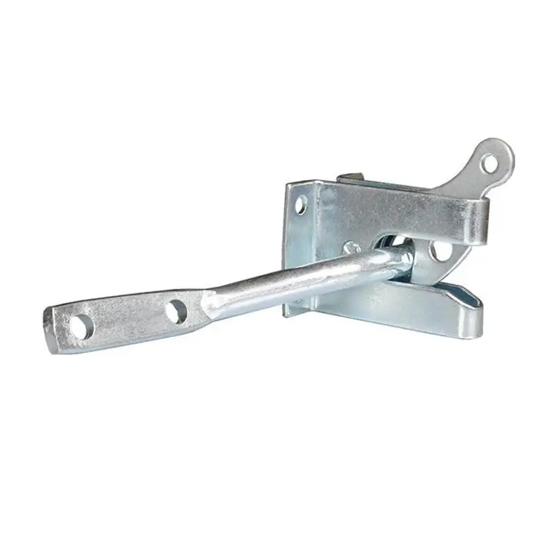 Self Locking Door Bolt Buckle Locking Electroplated Carbon Steel Hasp auto Latch Hasp Lock for Garden Fencing Pasture Farm