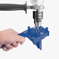 6/8/10mm Drill Bit Hole Puncher Quick Wood Doweling Jig ABS Plastic Handheld Pocket Hole Jig System For Carpentry Dowel Joints