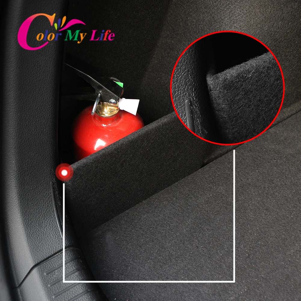 Color My Life Car Trunk Boot Baffle Tail Box Storage for Volkswagen VW Passat B8 Tiguan Polo T-Roc Troc Jetta MK6 MK7 Parts