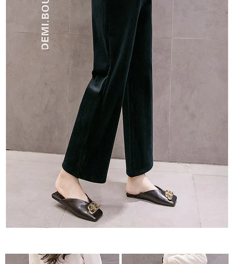 Pregnancy Abdominal Corduroy Pants Boyfriend Trousers Maternity Pants For Pregnant Women Clothes High Waist Trousers Loose Pants