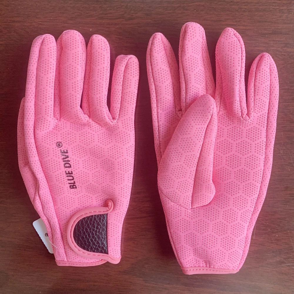 Neoprene swimming diving gloves 1 pair 2 colors black pink men women non-slip blue dive lovers gift 1.5mm thickness Brand new 5