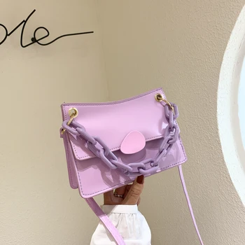 

Thick Chain Small PU Leather Armpit bag For Women 2020 Summer Crossbody Bags Female Shoulder Handbags Female Cross Body Bag