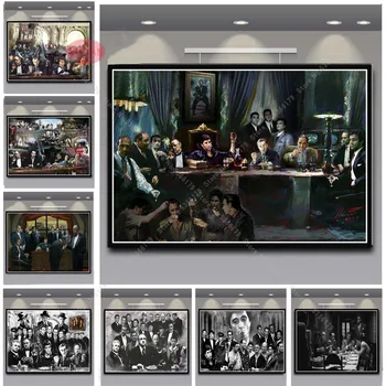 

NT861 Oil Painting AL PACINO Gangster Godfather Movie photo Poster Print Wall Art Canvas Picture Living Home Room Decor