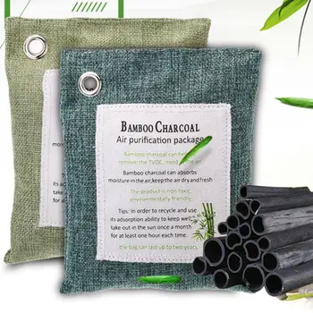 

Bamboo Charcoal Bag Auto Home Room Air Purifying Hanging Bag Fresh Active Bamboo Charcoal Carbon Bags Mold Odour Remove