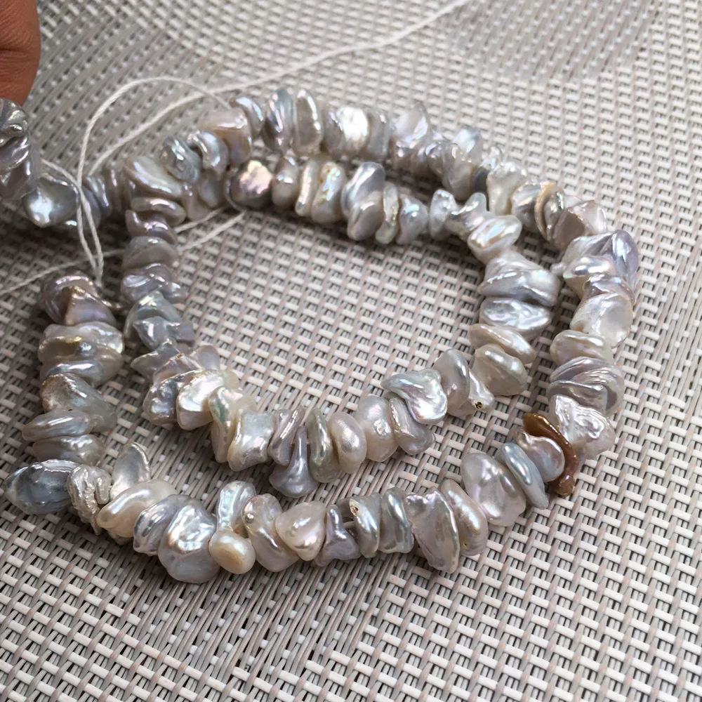 Natural Freshwater Pearl Beading irregular shape Isolation Punch Loose Beads For jewelry making DIY Necklace Bracelet Accessorie