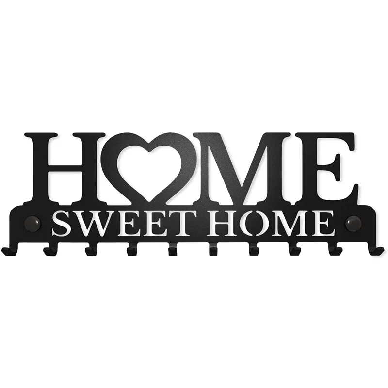 Key Holder for Wall Mount Sweet Home Organizer Decorative Metal Hanger Front Door Kitchen Store House Work | Дом и сад