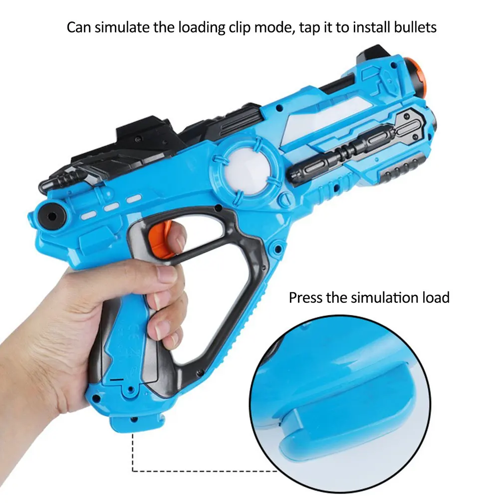 2 шт./компл. cs игровой игрушечный пистолет зеленый и синий Электрический Военная игрушка пистолет инфракрасный датчик пластиковый пистолет для лазертага