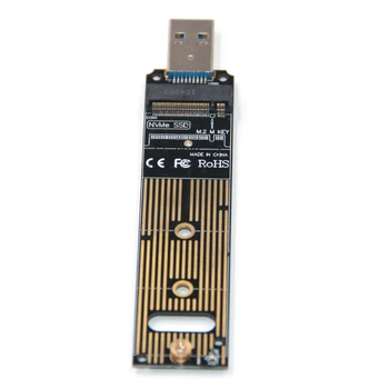 

High Speed Adapter Bridge Chip NVME To USB3.1 M.2 SSD Type A Durable Converter Card 10 Gbps Accessories Portable Practical Gen 2