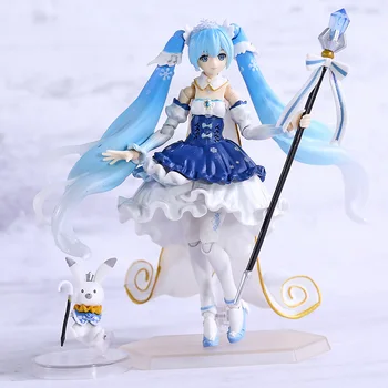 

Hatsune Miku 2019 Snow Miku Figma EX-054 Princess Ver. Joint Movab;e PVC Action Figure Model Toy Doll